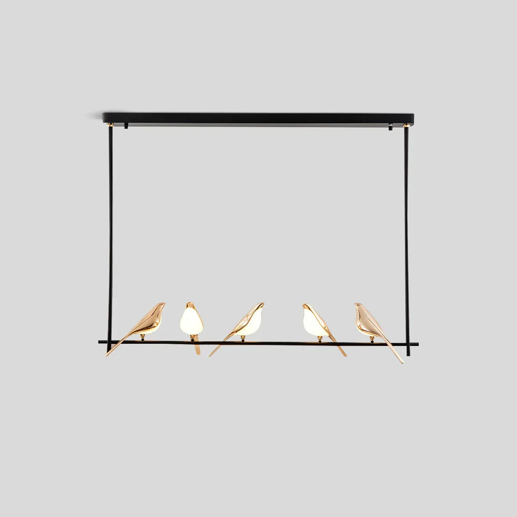 Modern Gold Birds LED Chandelier | Desfino