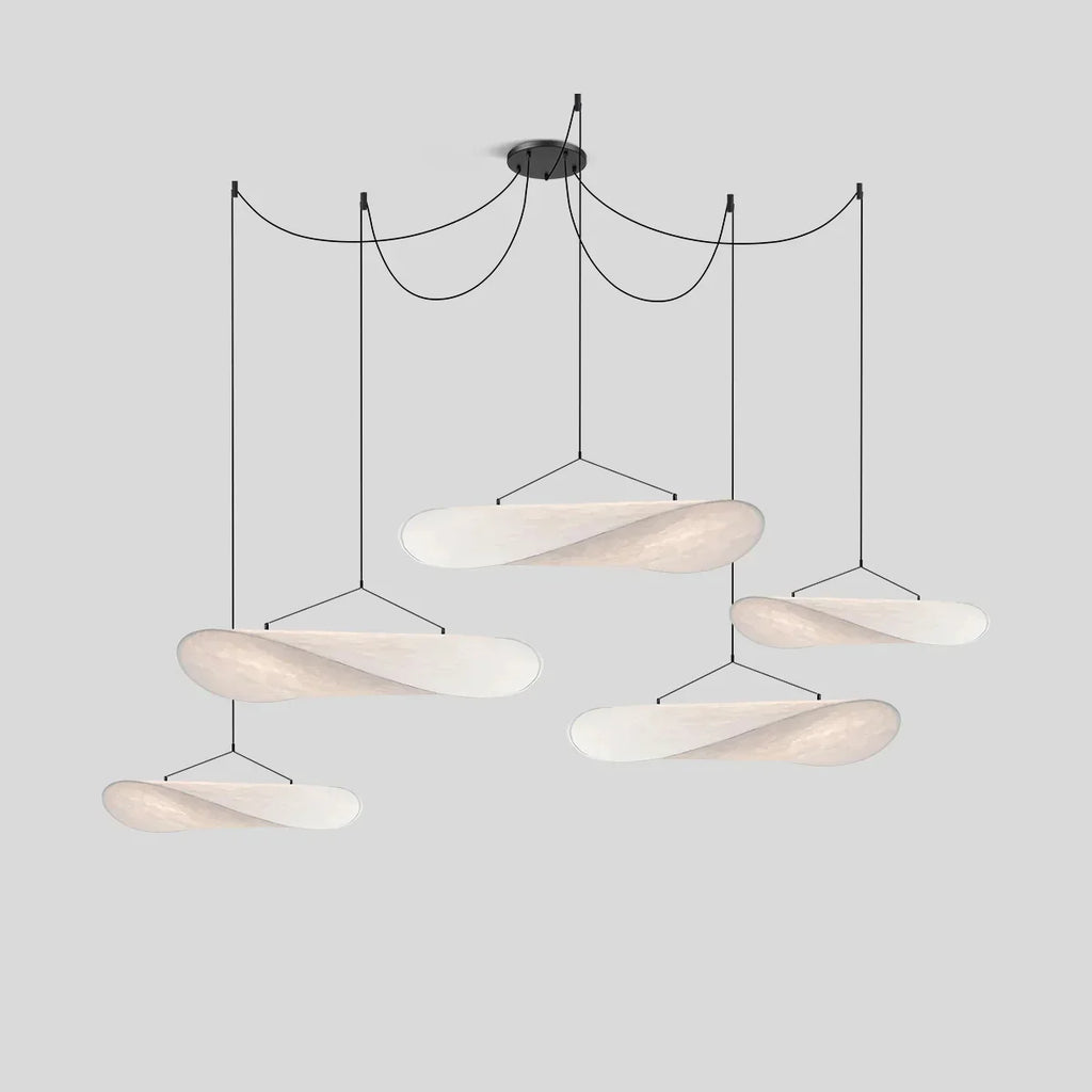 Zen Art Cloud Shape Silk Pendant Light for Living Room | Desfino