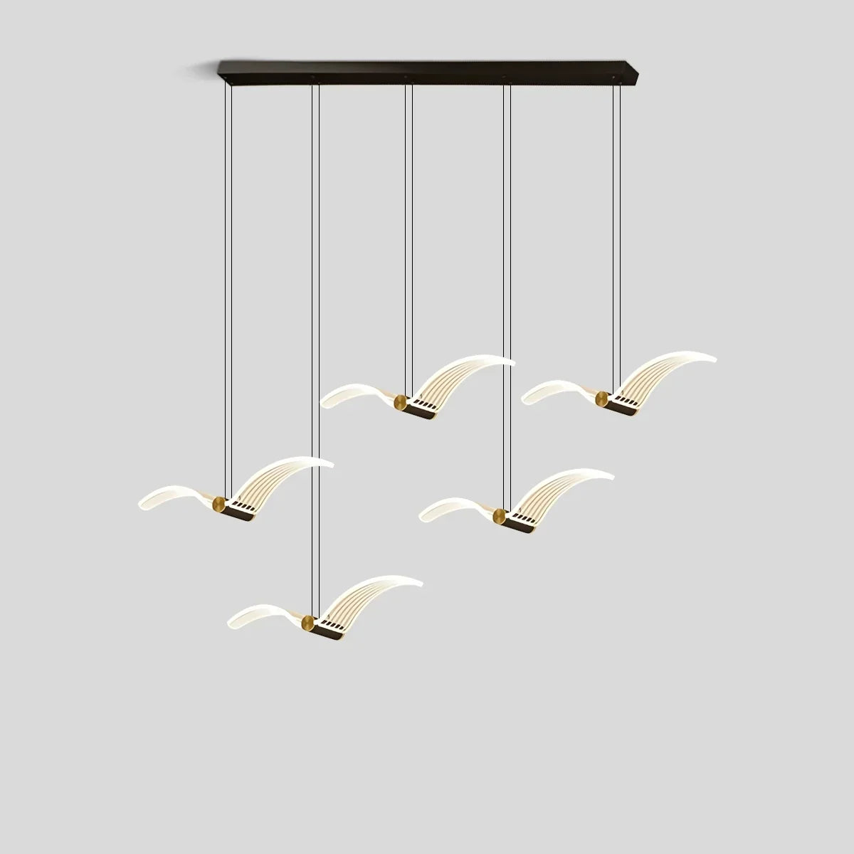 Light Luxury Art Seagull Pendant Lamp for Living Room | Desfino