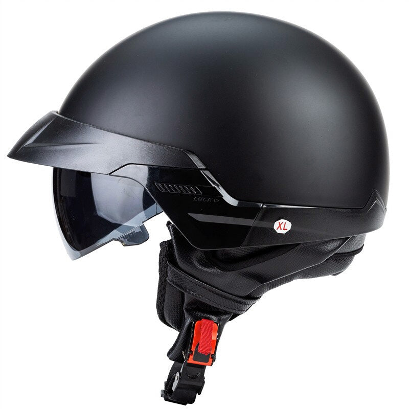 Casque de moto cruiser à visage ouvert, 1080 g — Doublure amovible - Desfino