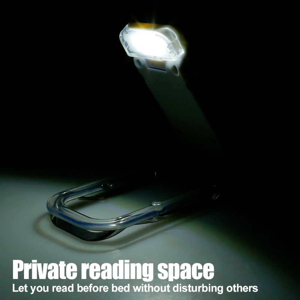 LumaLeaf per USB aufladbare LED-Buchleuchte mit Clip, verstellbar - Desfino