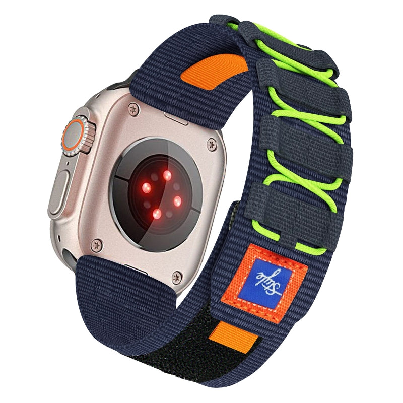 Kirra pleciony nylonowy pasek do zegarka Apple Watch — regulowany pasek 26 mm - Desfino