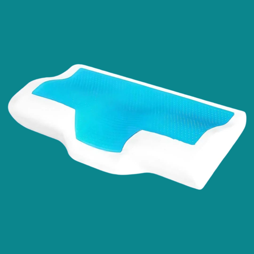 Almohada contorneada de espuma viscoelástica para soporte cervical NexaRest — alineación ergonómica - Desfino