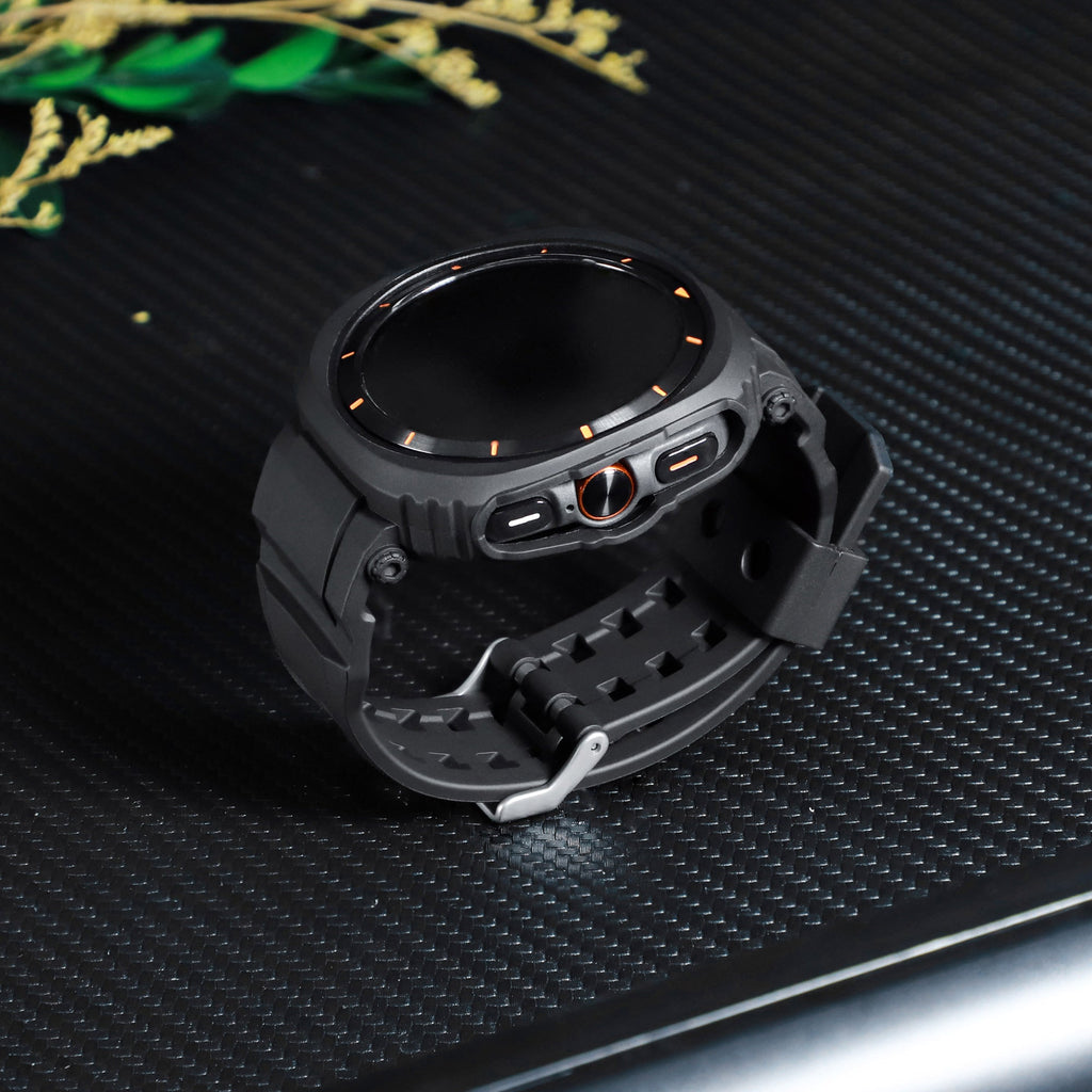 FlexTone Sport TPU -ranneke + napsautettava suojakuori, Samsung Galaxy Watch Ultra 47mm - Desfino