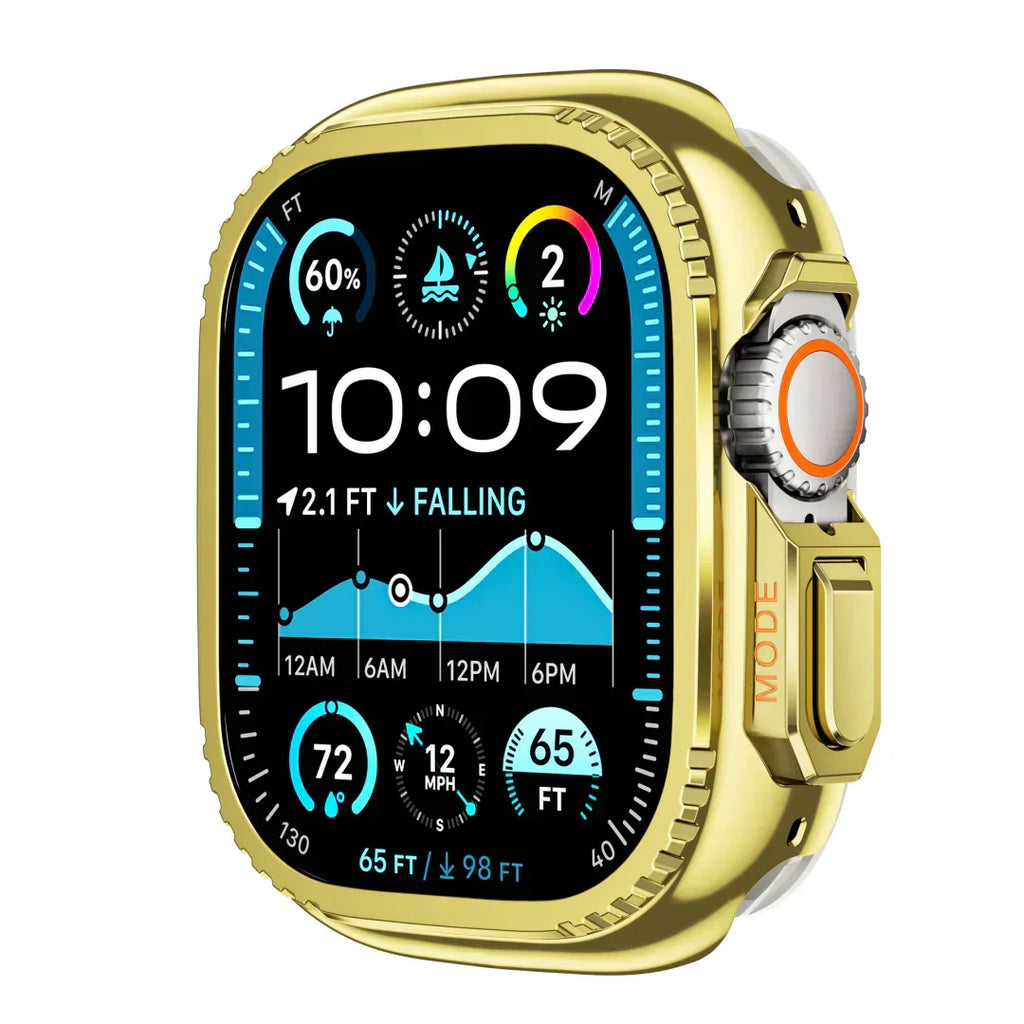 מגן קשיח ל־Apple Watch מבית AeroGuard — סגסוגת אלומיניום מלאה
