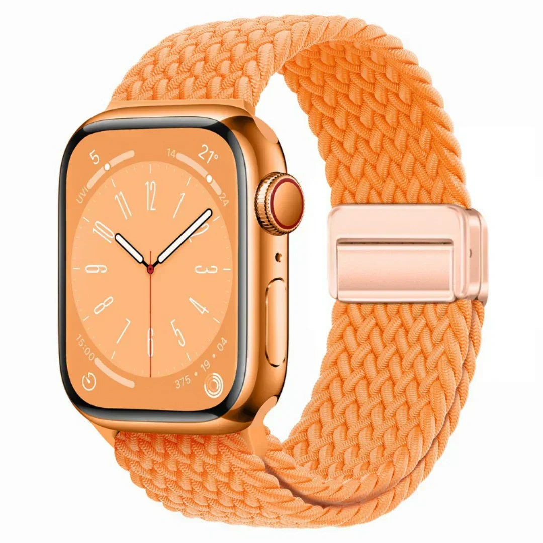 Velora Apple Watch Nylon Magnetic Strap — Adjustable 140–230mm Fit - Desfino