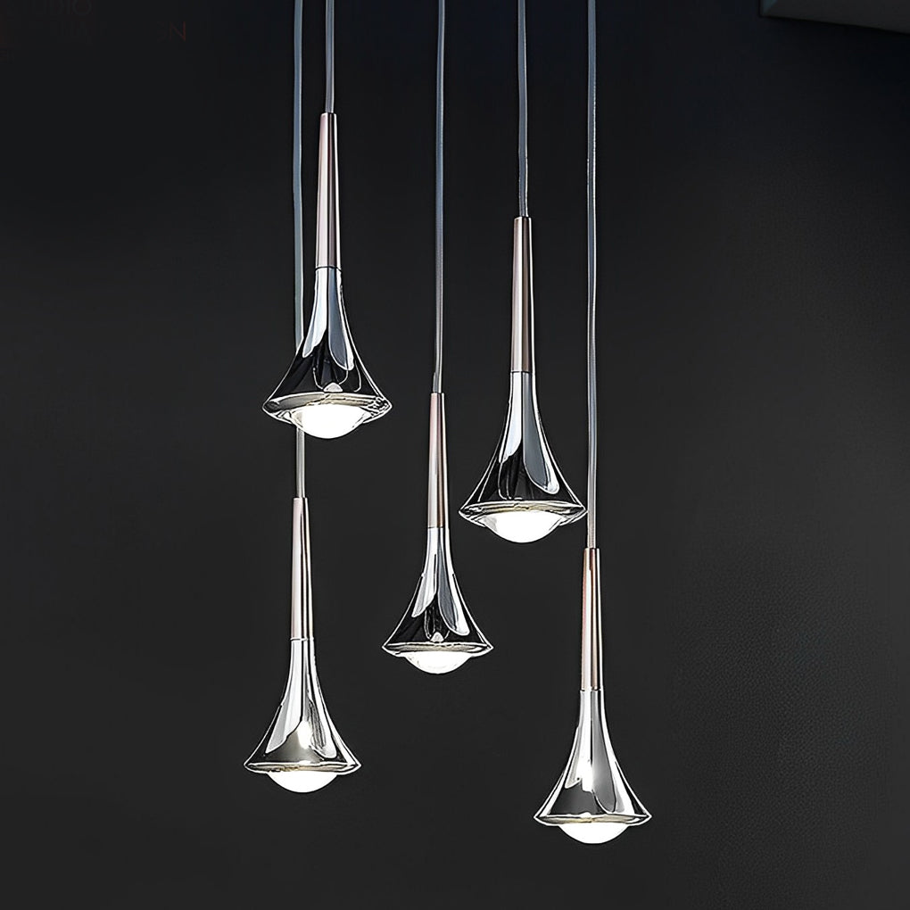 Suspension LED en forme de goutte d’eau LumenAria 9W — Escalier nordique, blanc chaud 3000K - Desfino