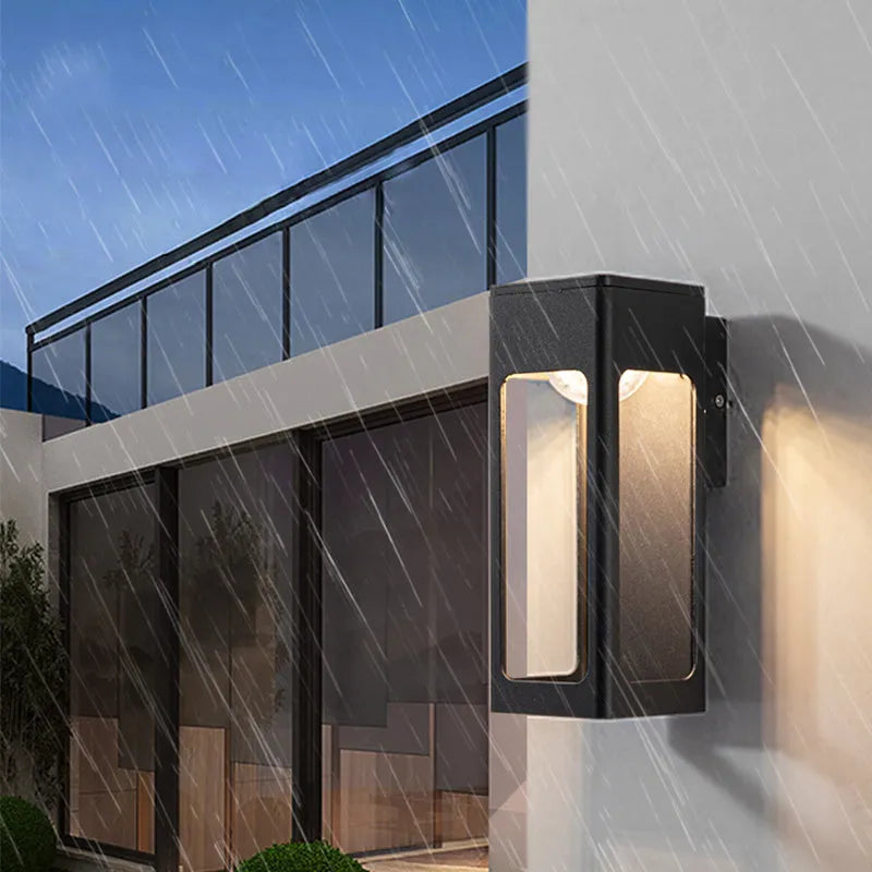 Aureto geometrische Außenwandleuchte - modern, wasserdicht, IP65 | Desfino