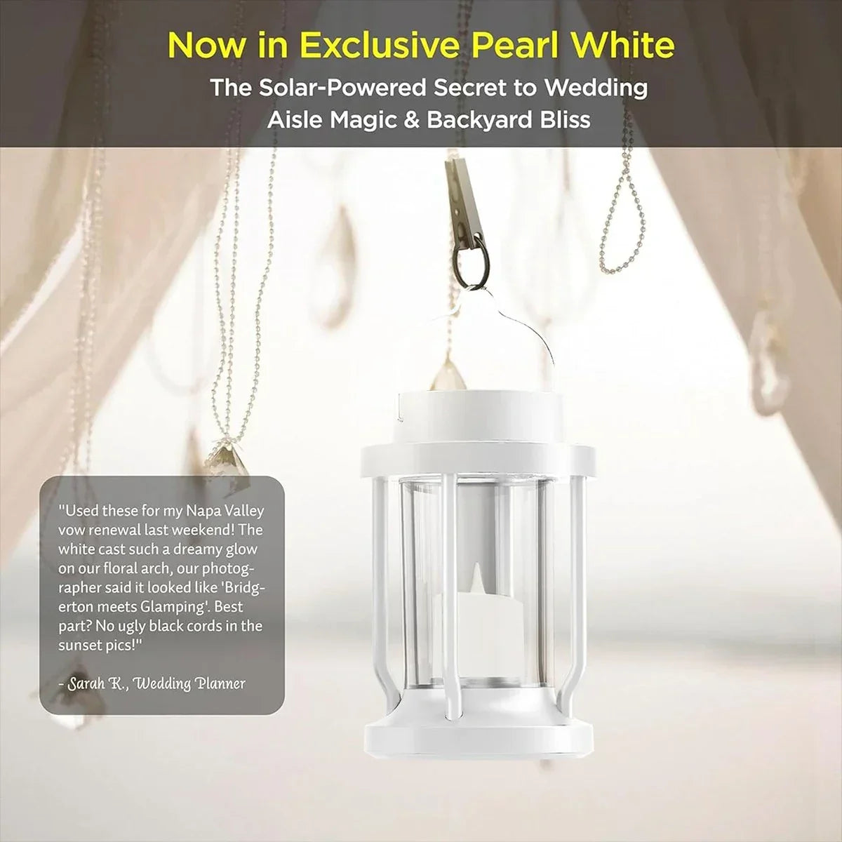 Solar Flameless Candle Lantern Hanging Light | Desfino