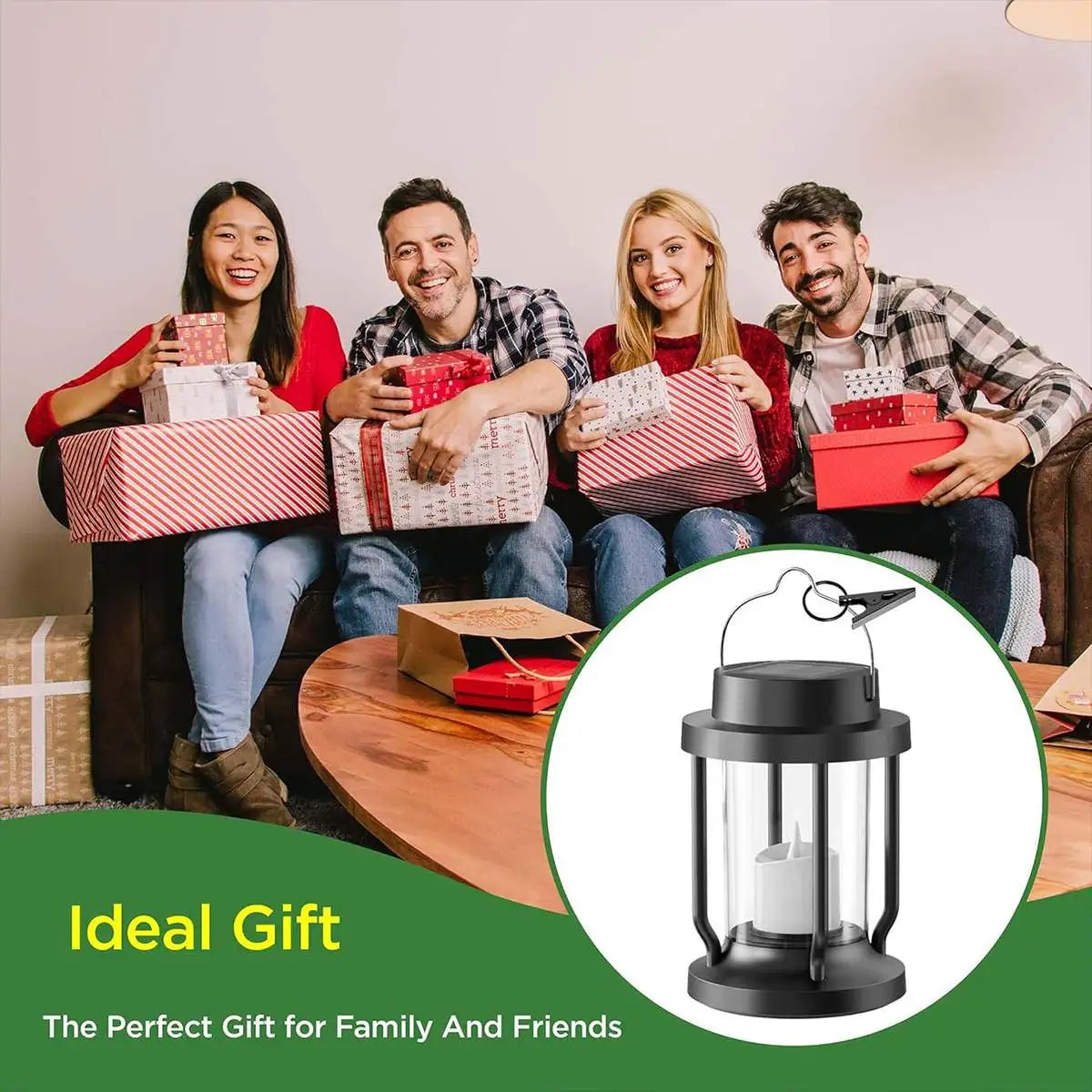 Solar Flameless Candle Lantern Hanging Light | Desfino