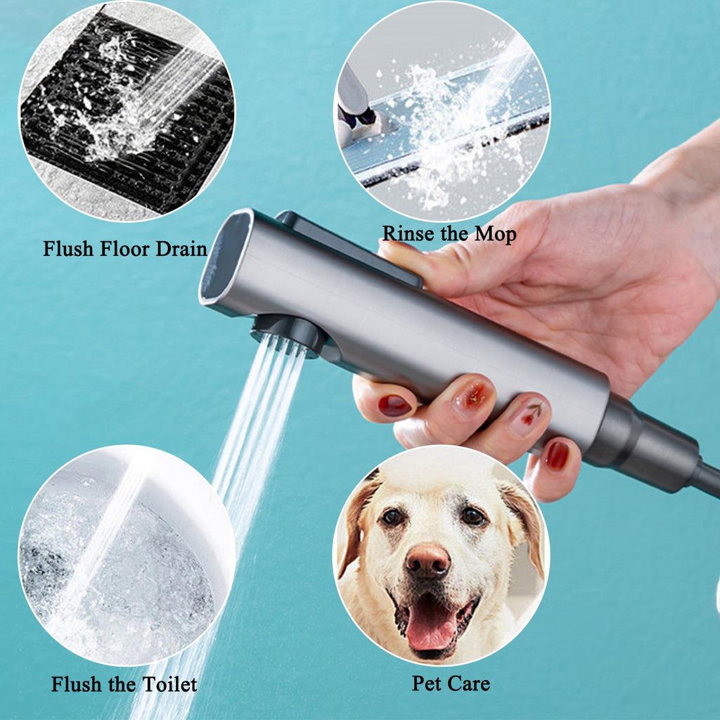 AquaKey Handheld-Bidetsprayer – Verstellbar, wandmontierter Kupferkörper - Desfino