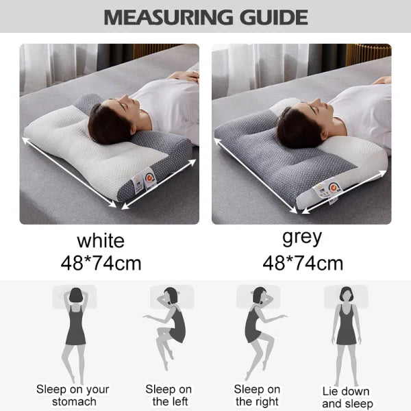 Almohada de soporte cervical RestWell — Rulo contorneado ergonómico para el cuello - Desfino