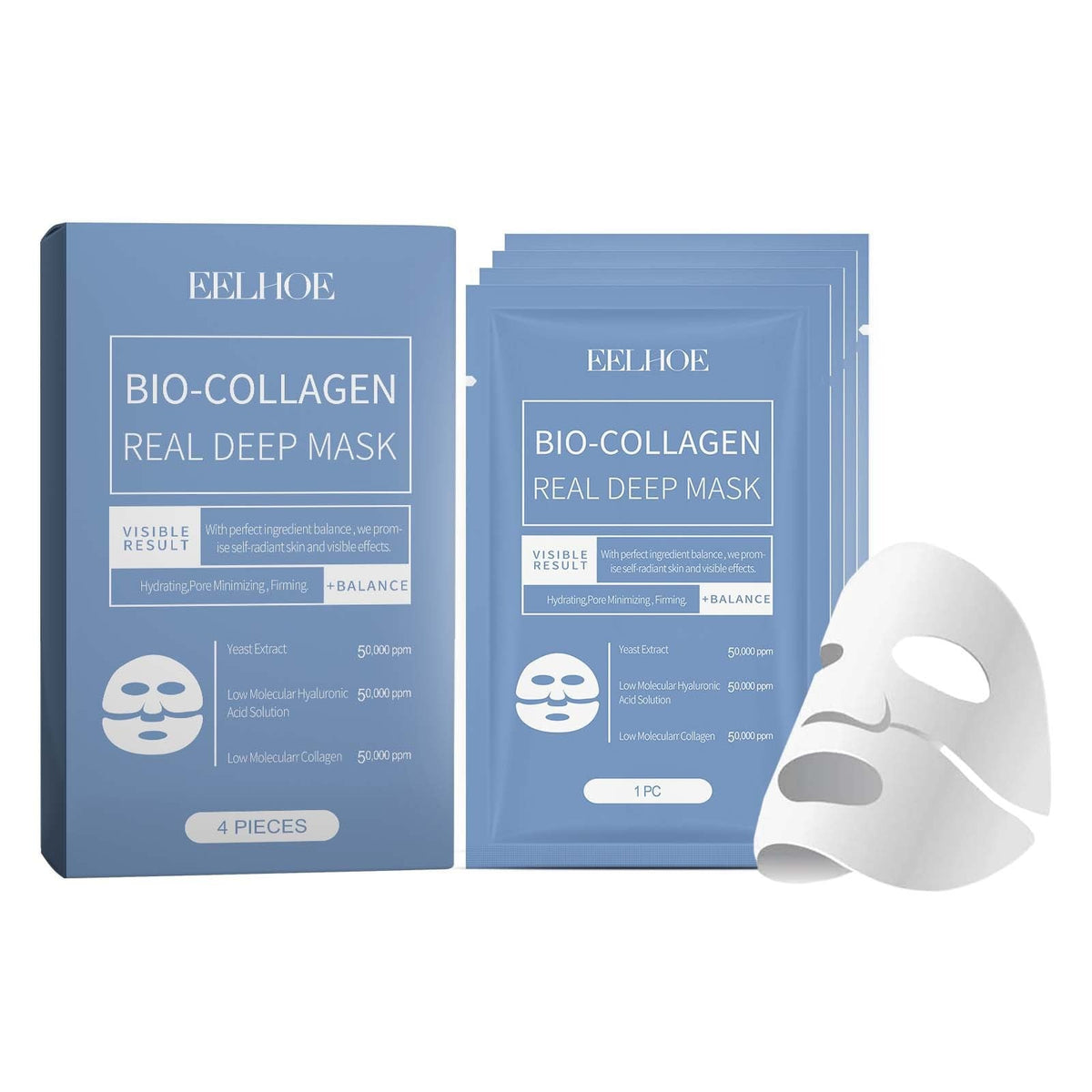 Maschera idratante in biocollagene Aurelia Glow — Trattamento rimpolpante notturno - Desfino