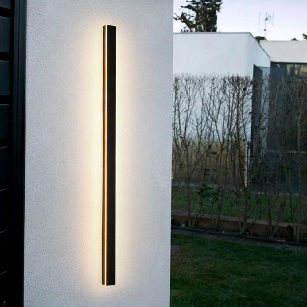 Γραμμικό εξωτερικό φωτιστικό τοίχου Nyx LED — σύγχρονο μαύρο φινίρισμα - Desfino