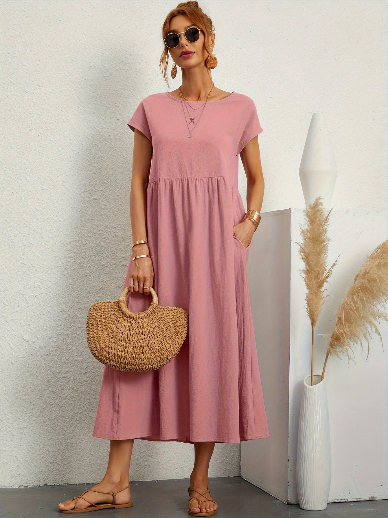 Robe Longue Fluide avec Poches