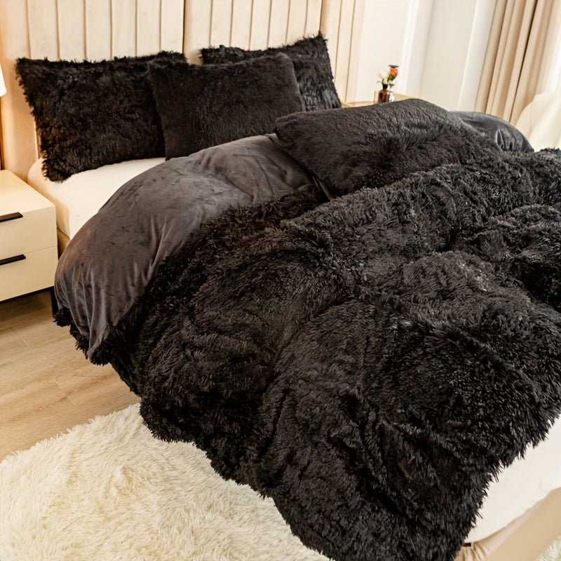 Juego de ropa de cama de felpa Velora de 3 piezas — Comodidad ultrasuave para todas las estaciones - Desfino