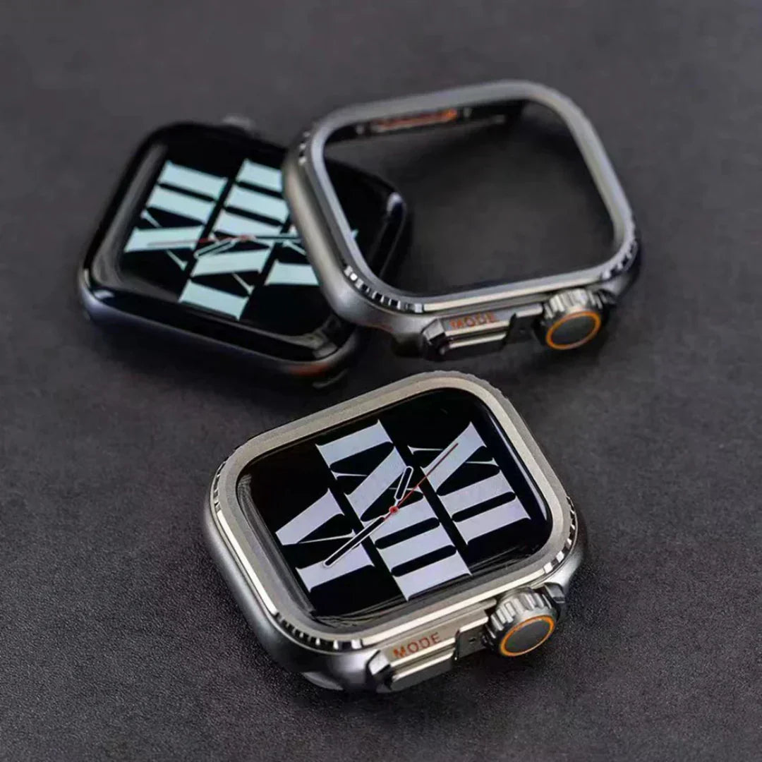 מגן קשיח ל־Apple Watch מבית AeroGuard — סגסוגת אלומיניום מלאה