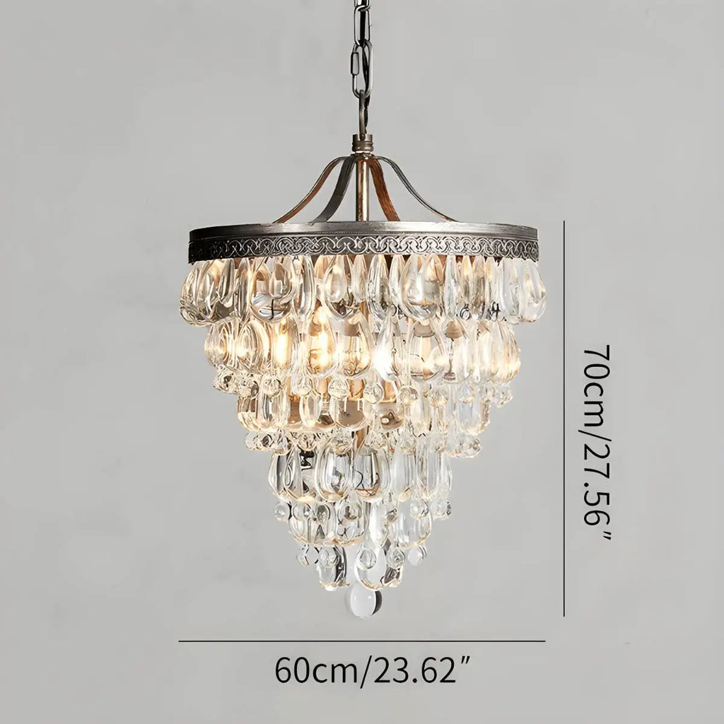 Vintage Crystal Pendent Light for Living Room | Desfino