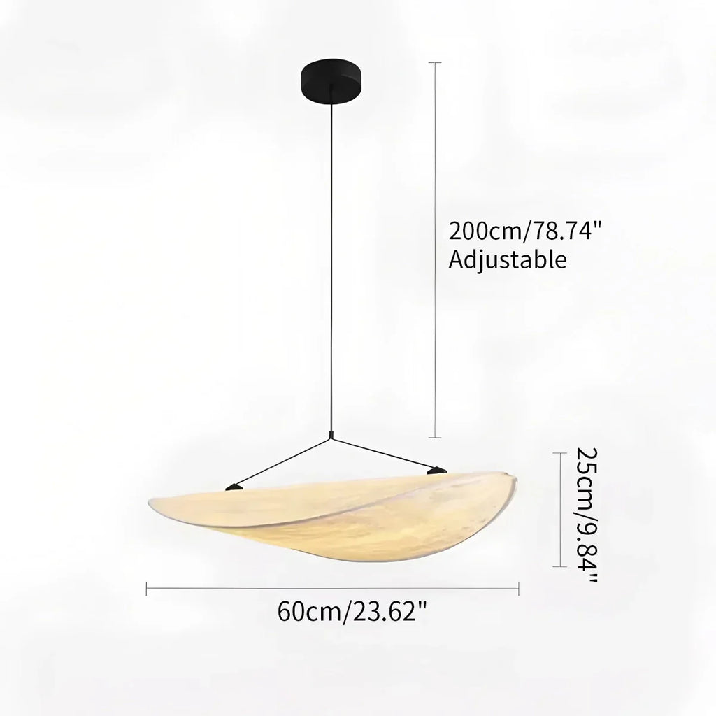 Zen Art Cloud Shape Silk Pendant Light for Living Room | Desfino