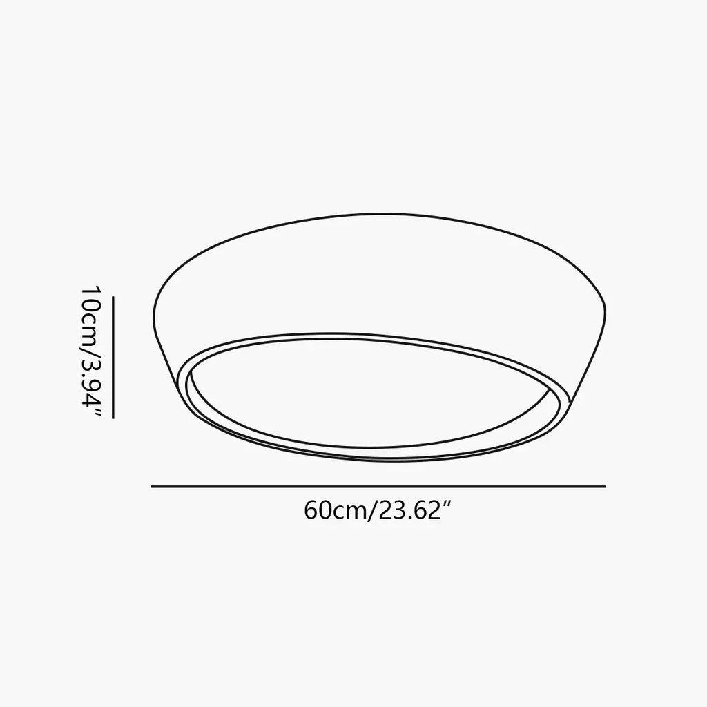 Modern Round Acrylic Ceiling Light for Bedroom | Desfino