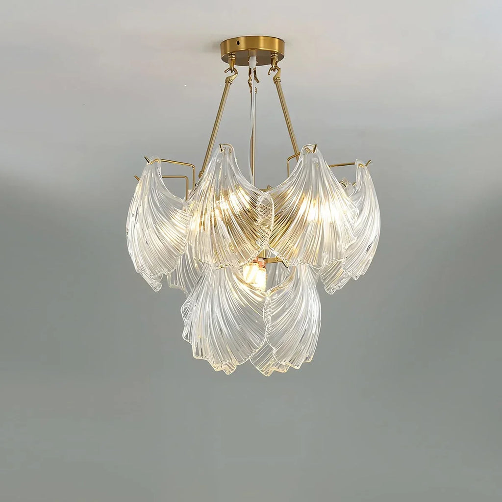Vintage-Kronleuchter Rowan aus Glasschalen | Desfino