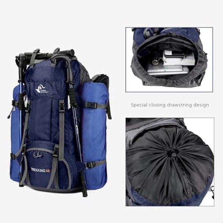 TrailZen 60L vattentät vandringsryggsäck — lätt och ergonomisk | Desfino