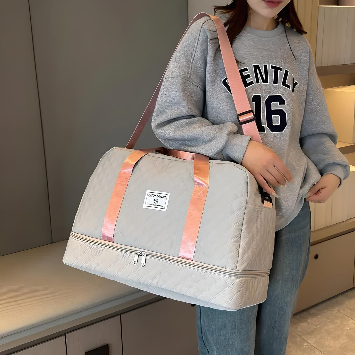 Geantă de voiaj Voyager — 40 L, rezistentă la apă, cu mai multe buzunare - Desfino