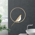 LumenBird Circle LED Pendant Lamp — Artistic Bird Design - Desfino