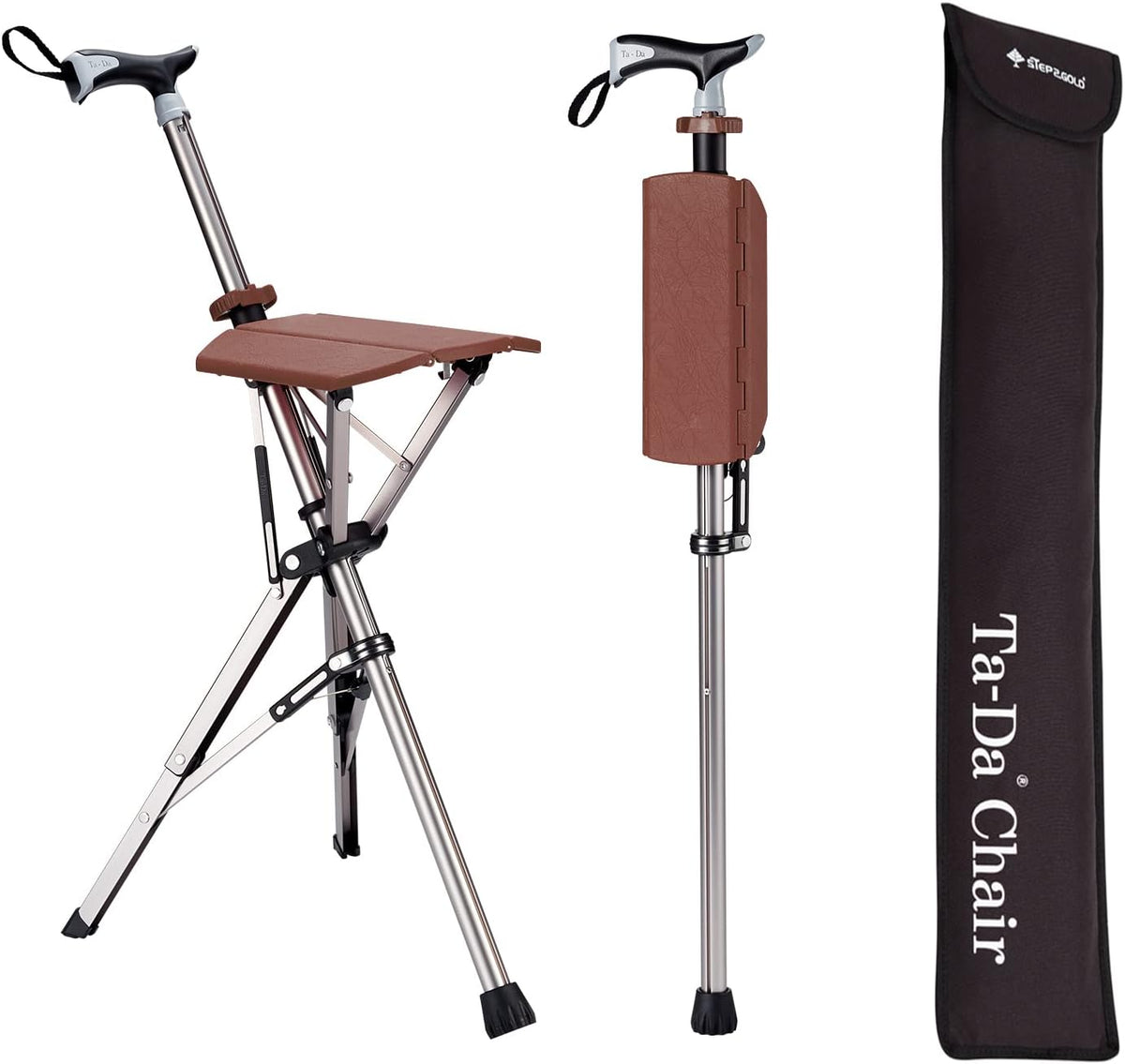 Ta-Da Seat Stick Hiking Pole — Built-In Comfort Seat - Desfino
