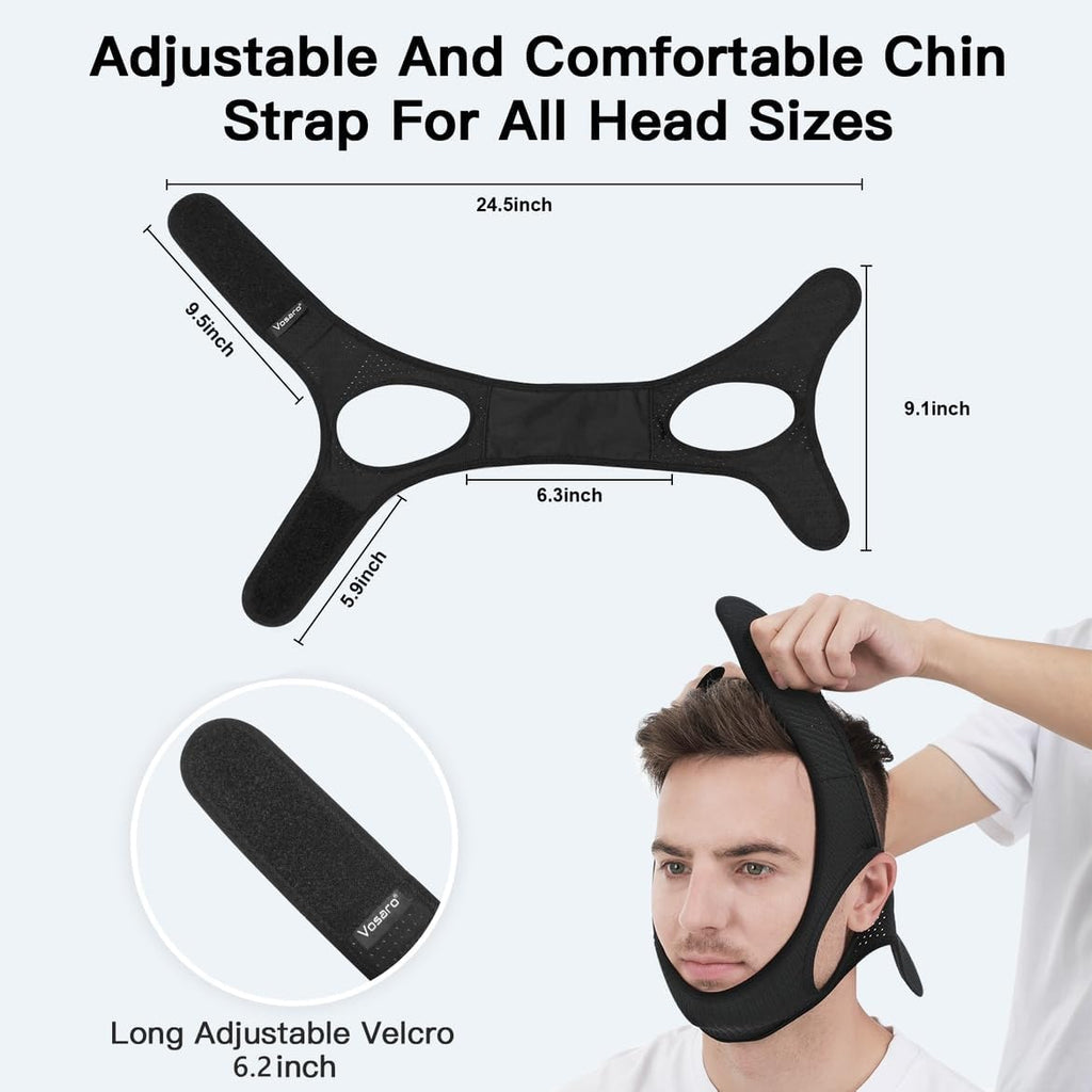 SomniSeal Adjustable Snoring Chin Strap for Sleep Apnea Support - Desfino