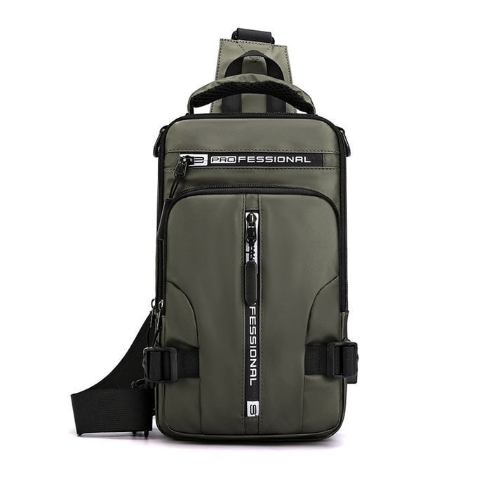 Vodotěsná crossbody taška AeroCarry — prostorné přihrádky - Desfino