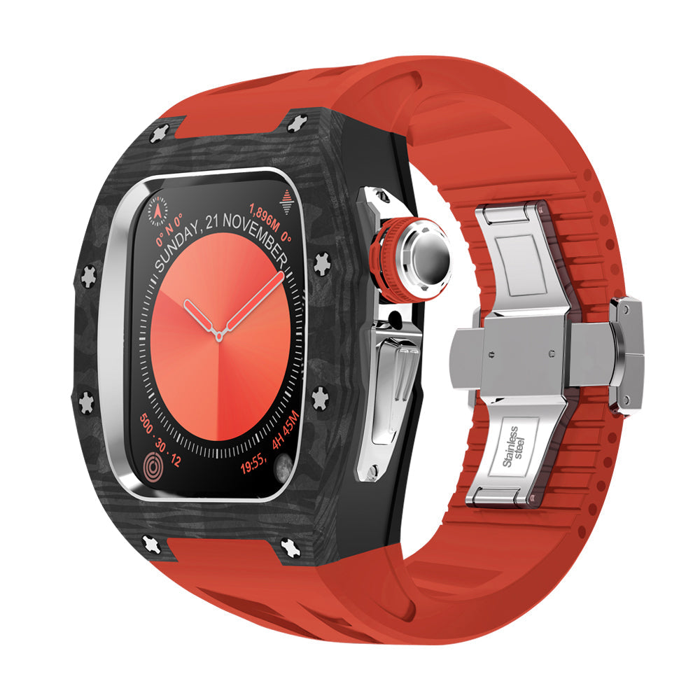 NovaCarb S10 Titanium Carbon Fiber Apple Watch Retrofit Kit - Desfino