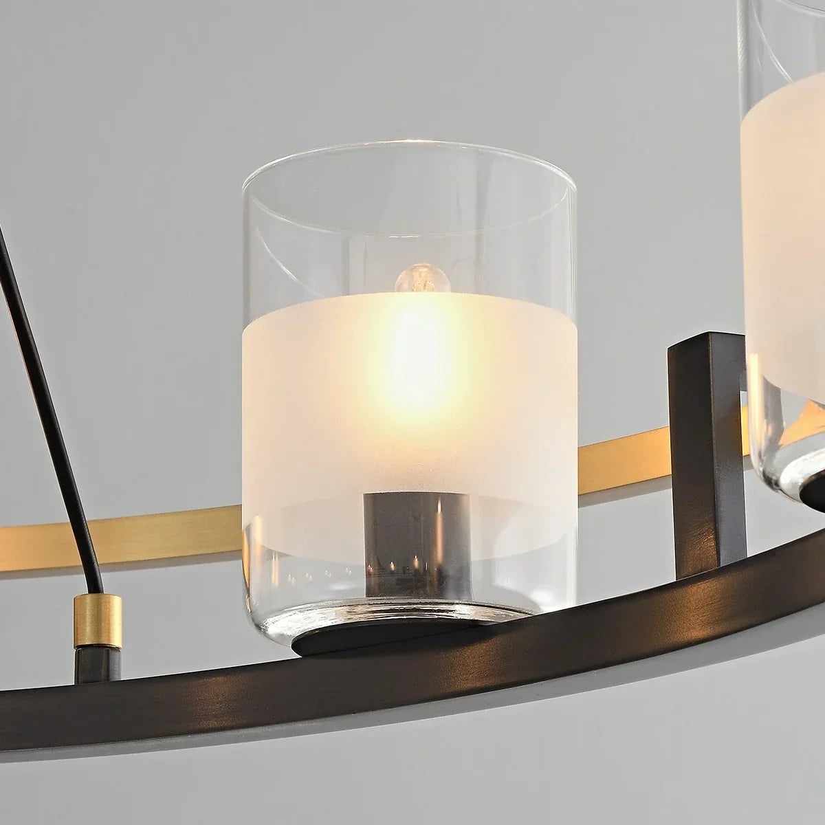 Nordic Art Simulation Candle Glass Chandelier | Desfino