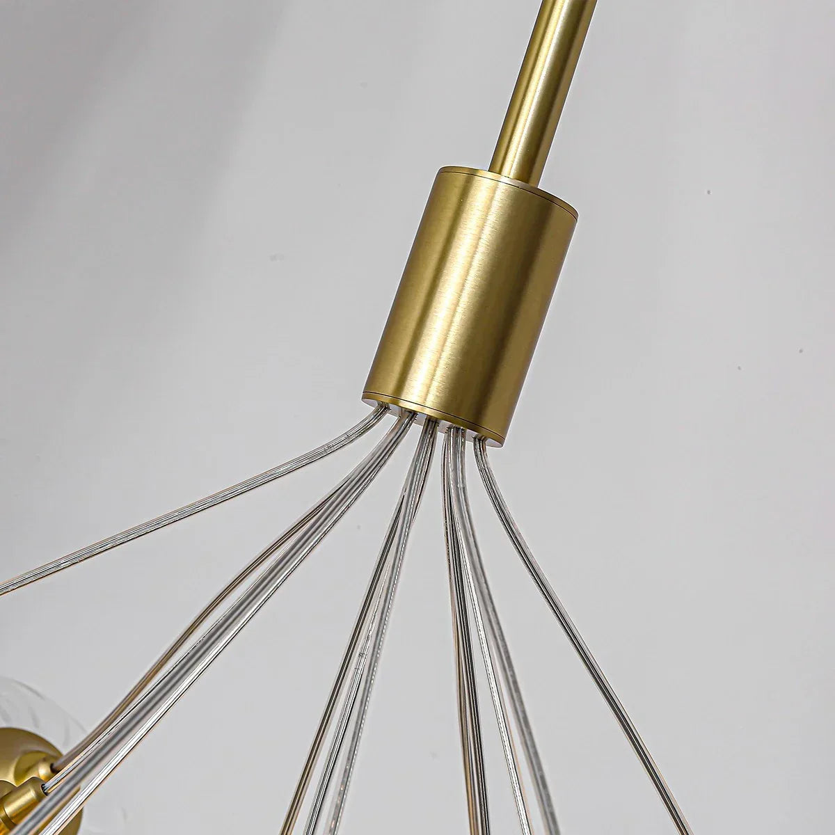 Luxury All Copper Glass Bubble Ball Chandelier | Desfino