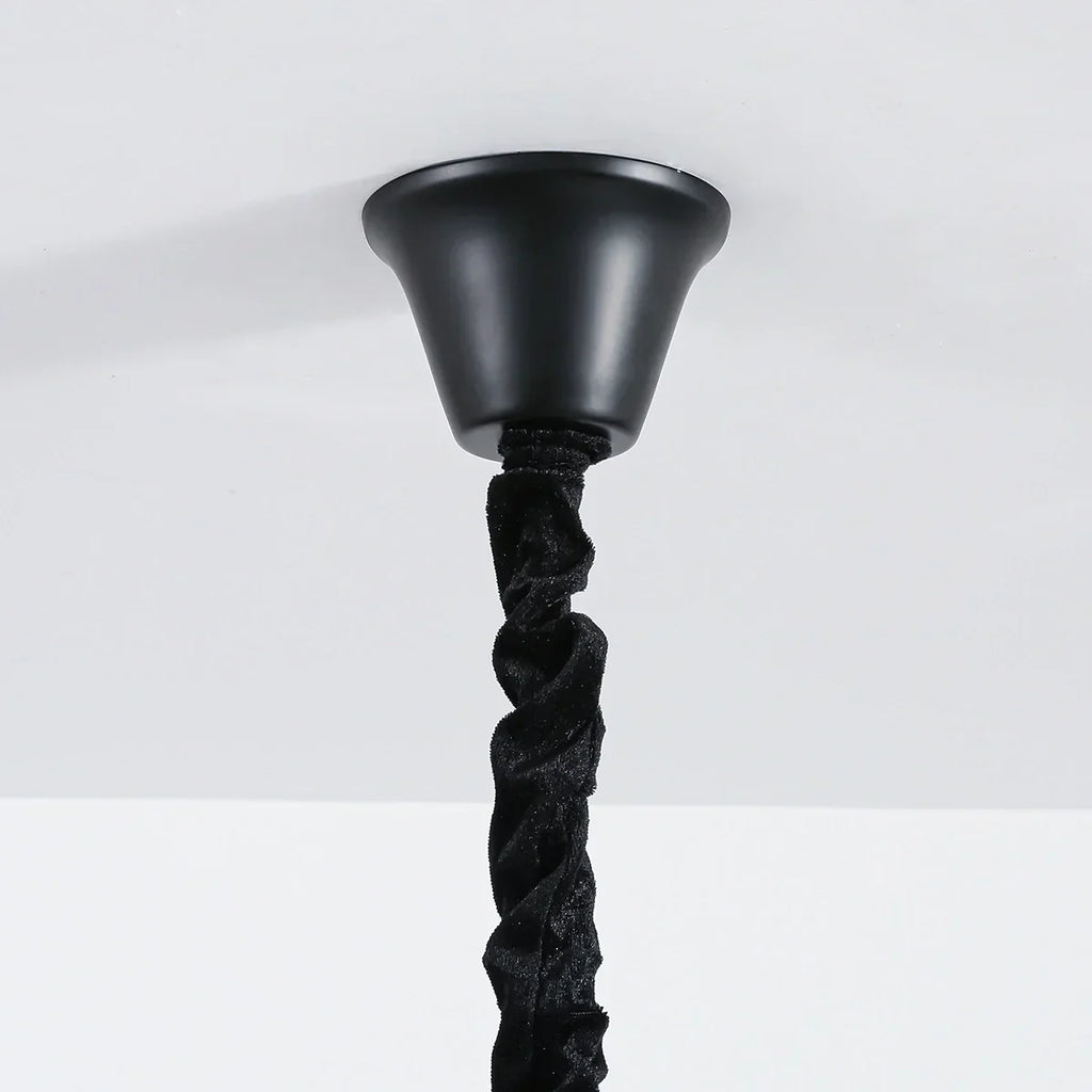 American Simple Black Candle-Style Chandelier | Desfino