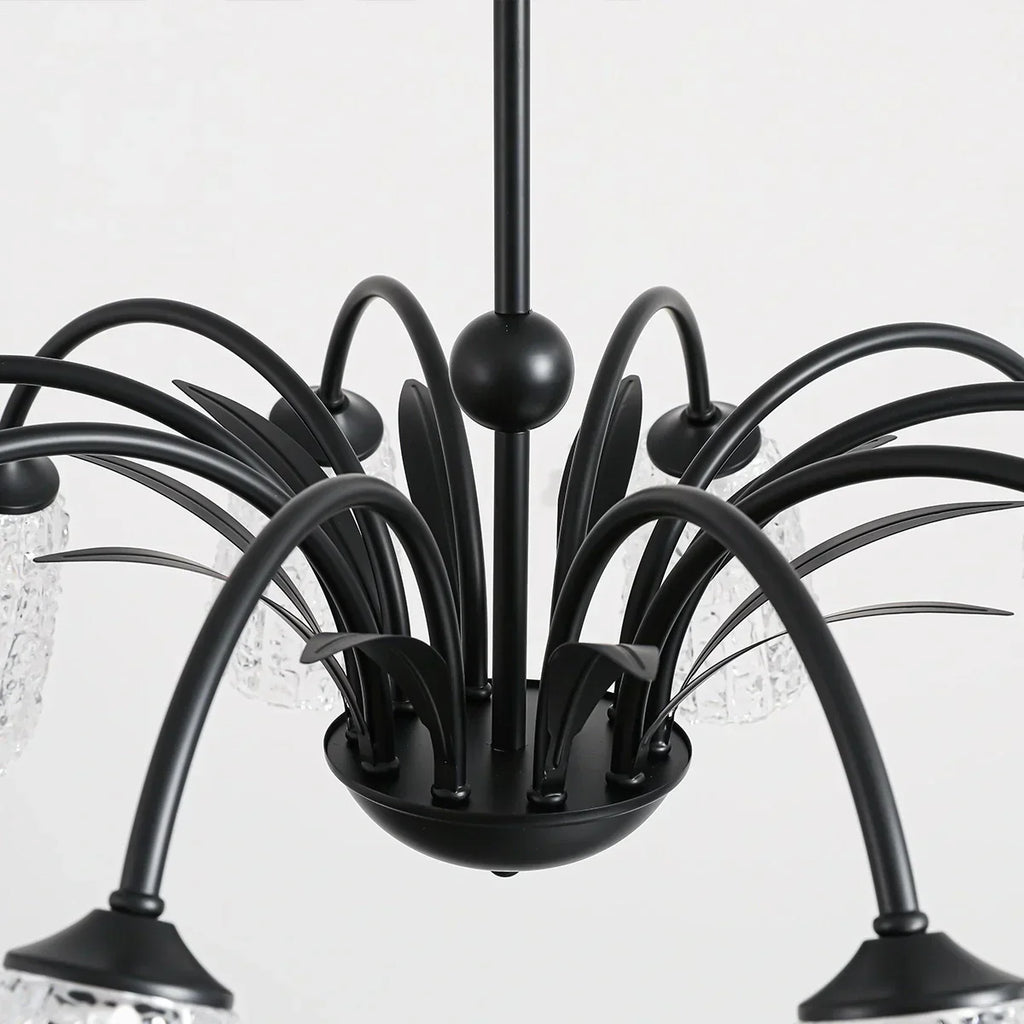 American Retro Iron Glass Chandelier | Desfino