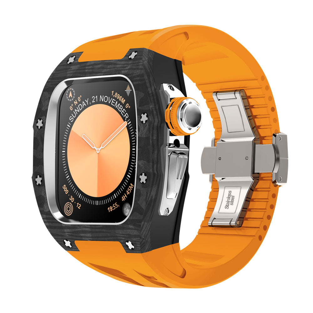 NovaCarb S10 Titanium Carbon Fiber Apple Watch Retrofit Kit - Desfino