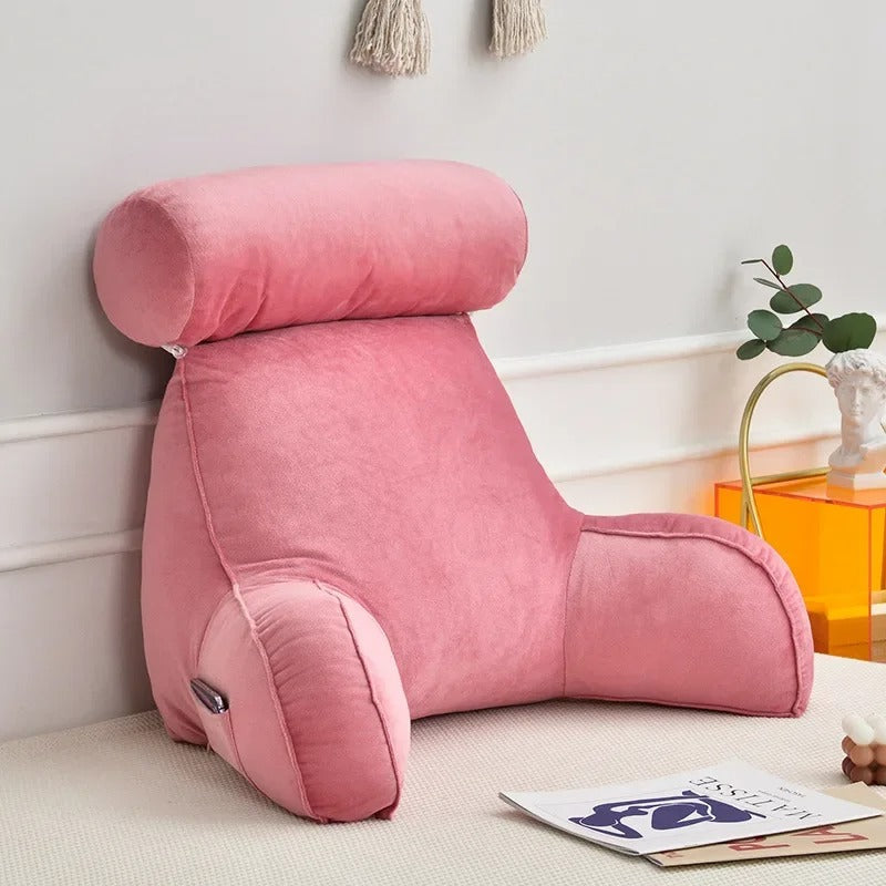 Ergonomisk ryggstödskudde - justerbart nackstöd, armstöd och nackstöd - Desfino