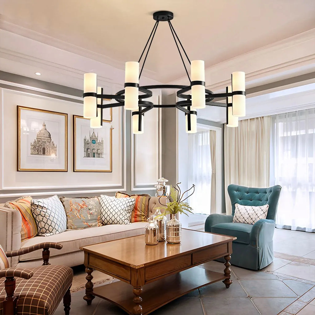 Nordic Creative Multi-Headed Round Chandelier | Desfino