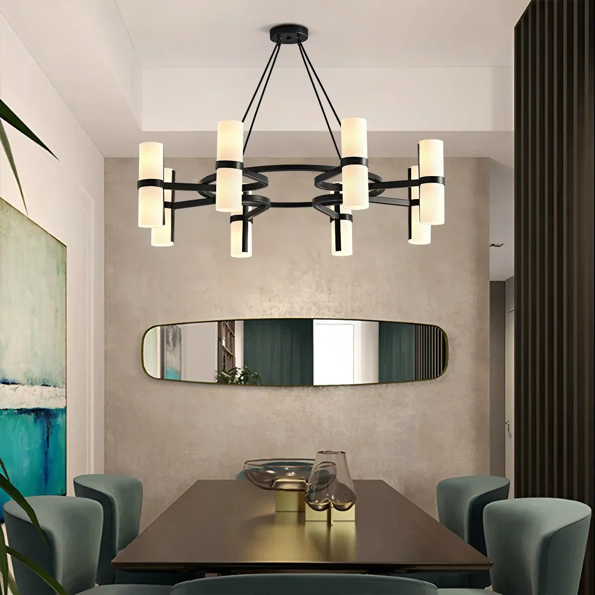 Nordic Creative Multi-Headed Round Chandelier | Desfino