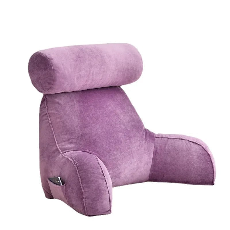 Ergonomisk ryggstödskudde - justerbart nackstöd, armstöd och nackstöd - Desfino
