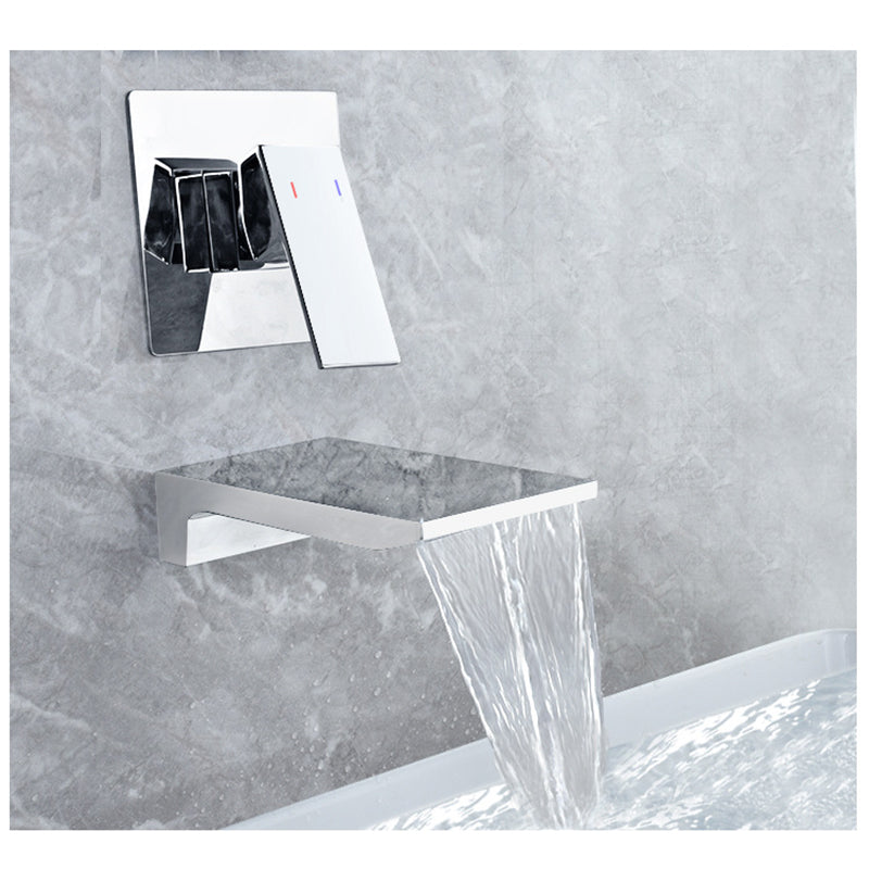Rubinetto da bagno a parete monocomando a cascata - Bocca a cascata - Desfino