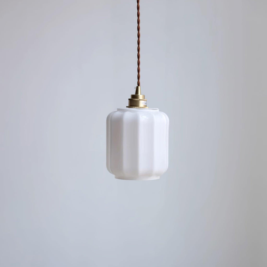 Henry Pendant Lamp — White Glass Shade