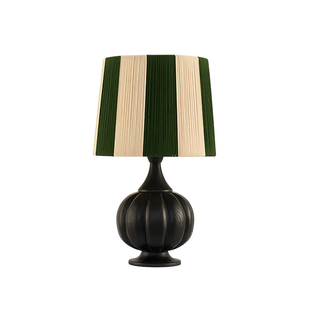 Harmonische, kräftig gestreifte Tischlampe