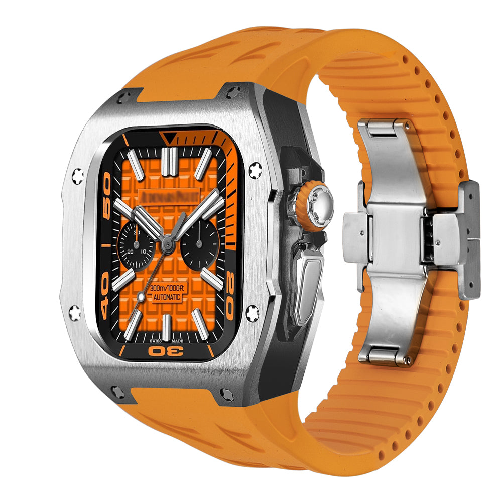 AeroNova AW Ultra Titanium Case & Fluororubber Band — Cut-to-Fit - Desfino