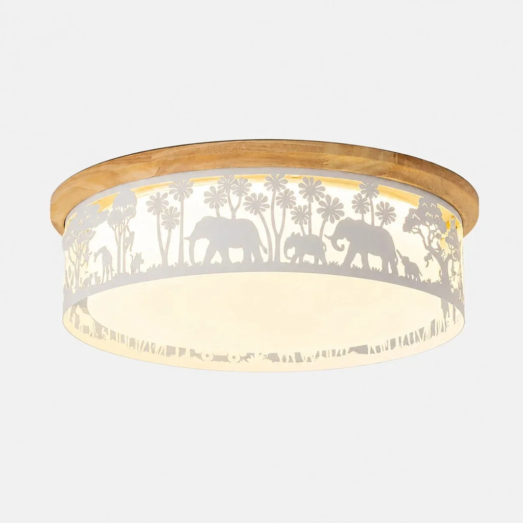 Deckenleuchte mit hohler Silhouette und LED-Vollspektrumlicht – flächenbündiges Design