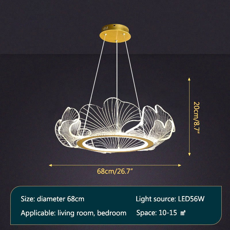 Ginkgo Leaf Chandelier for Living Room | Desfino