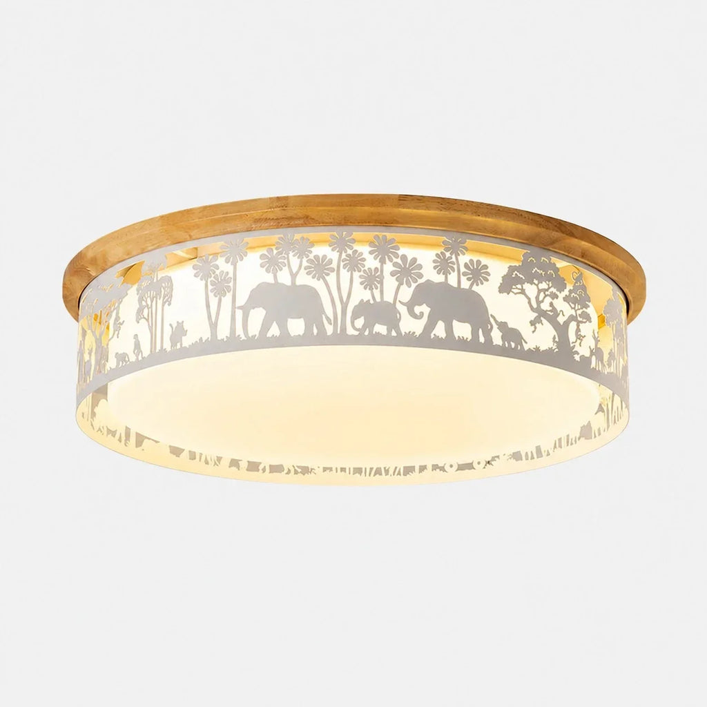 Deckenleuchte mit hohler Silhouette und LED-Vollspektrumlicht – flächenbündiges Design