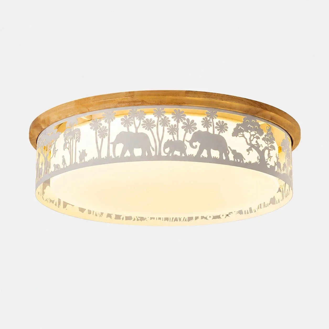 Deckenleuchte mit hohler Silhouette und LED-Vollspektrumlicht – flächenbündiges Design