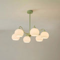 Ribbed Glass Matcha Chandelier | Desfino